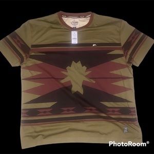 A. Tiziano Aztec Print T shirt NWT!!!!
